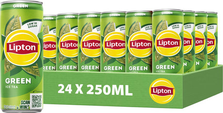 Lipton ice tea - green - laag in suiker, zonder kleurstoffen en conserveermiddelen - 24 x 250 ml