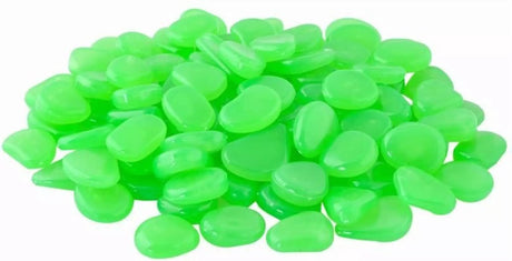 Gardlov glow-in-the-dark stenen - set van 100 stuks - groen