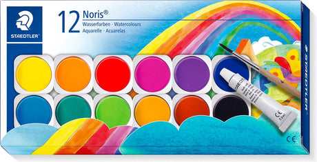 Staedtler noris waterverf - verfdoos 12 kleuren