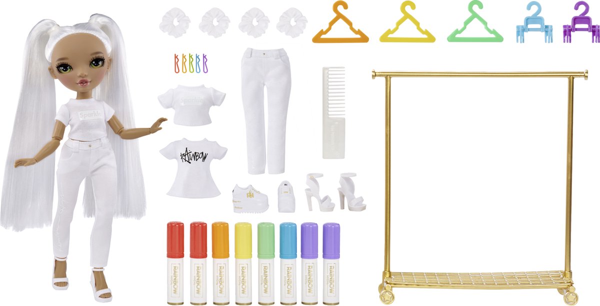 Rainbow high color create deluxe set - modepop met outfits
