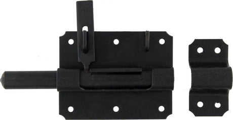 Starx - hangslotgrendel - schuifgrendel met hangslot ogen - stift 16mm - zwart