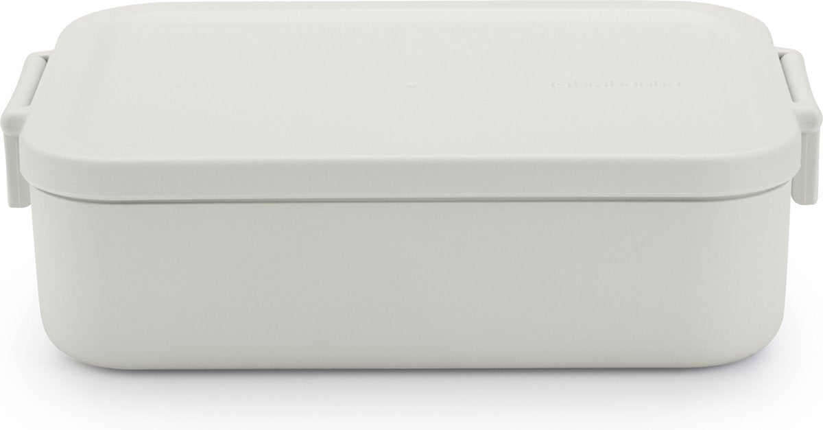 Brabantia make take lunchbox broodtrommel - medium - kunststof - light grey