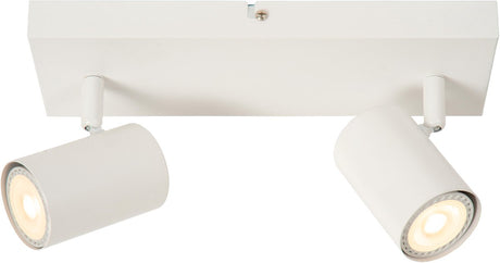 Lucide amigo - plafondspot (plafondlamp) - 2xgu10 - wit