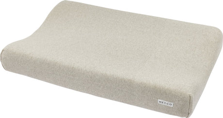 Meyco baby knit basic aankleedkussenhoes - sand melange - 50x70cm
