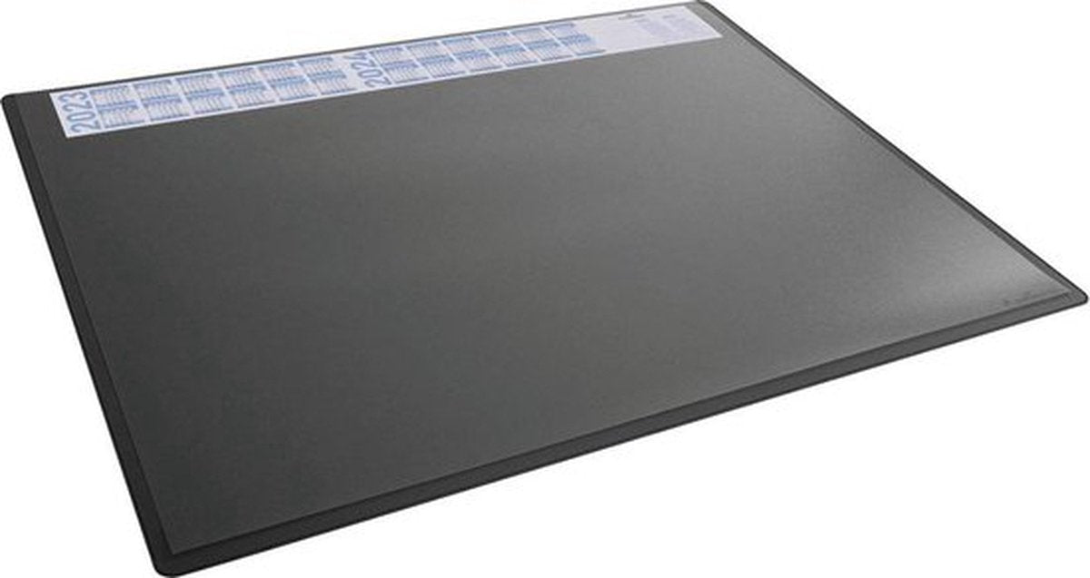 Durable 722301 bureau onderlegger 4-jaarskalender zwart, transparant (b x h) 65 cm x 50 cm