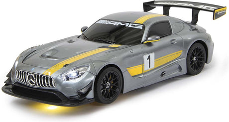 Jamara mercedes amg gt3 - rc - raceauto - transformer - 2,4ghz - 1:14 - grijs