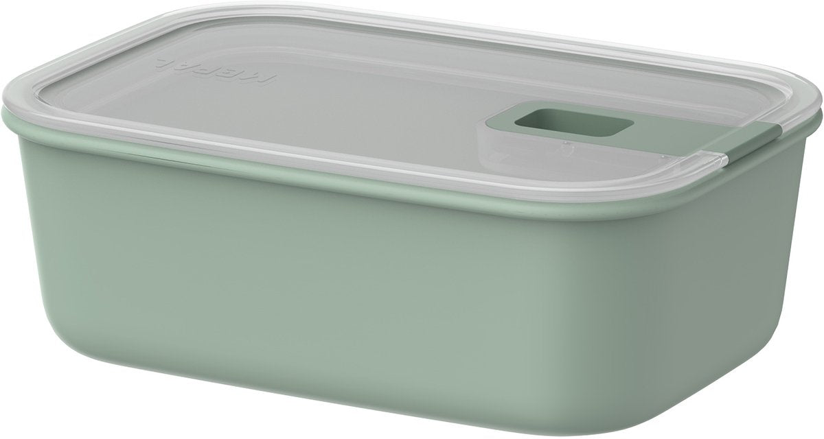 Mepal vershouddoos easyclip - 1 l - vershoudbakjes met schuifsluiting - geschikt voor magnetron. stoomoven. koelkast en vriezer - nordic sage