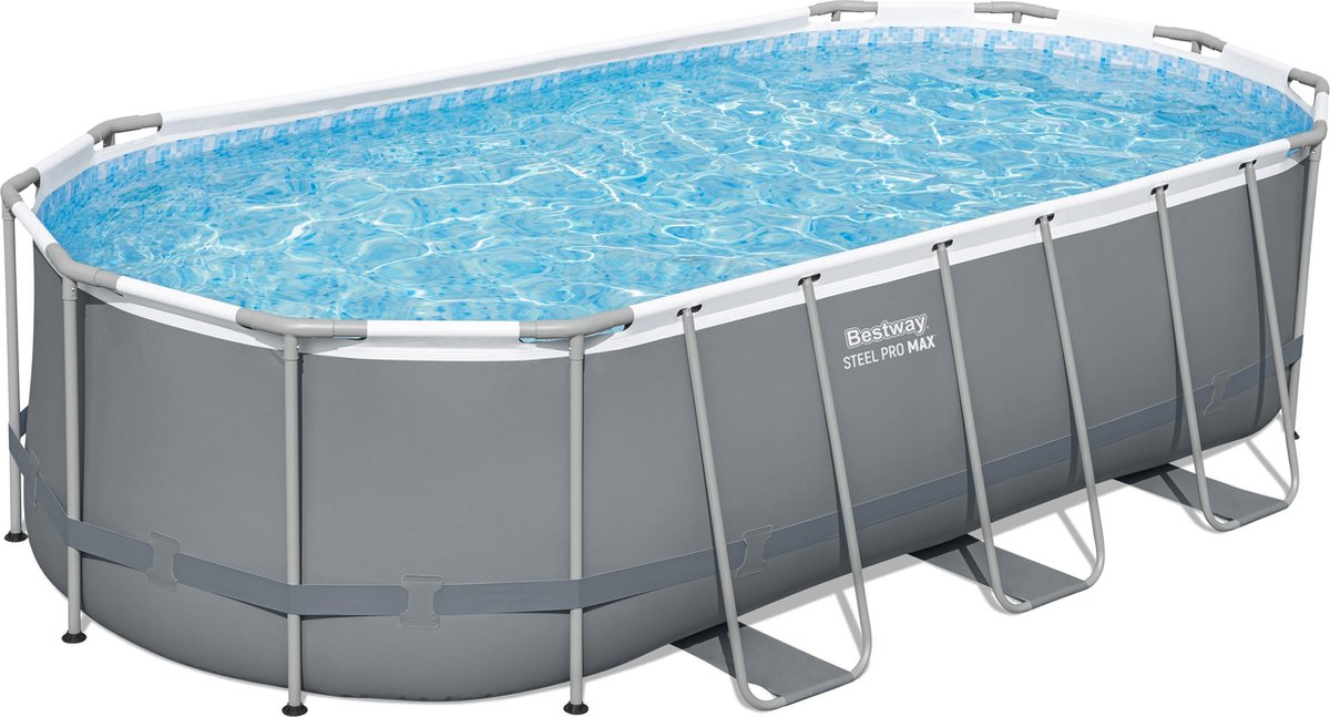 Bestway steel pro max bovengrondse zwembad set 5,49 m x 2,74 m x 1,22 m