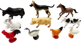 Lobbes speelgoed bv boerderijdieren, 10st.