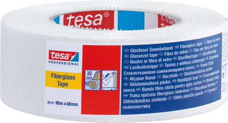 Tesa ® professional - glasvezeltape - gipsplaatverbindingen - zelfklevend - wit - 45m x 48mm