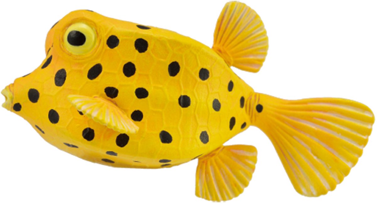 Collecta figurine - gele koffervis - (s) - zeedieren - handgeschilderd - miniatuur