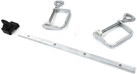 Scheppach accessoirepakket voor cirkelzaag pl75 pl55 - set van 2 schroefklemmen, 1 koppelstuk en 1 eindstop