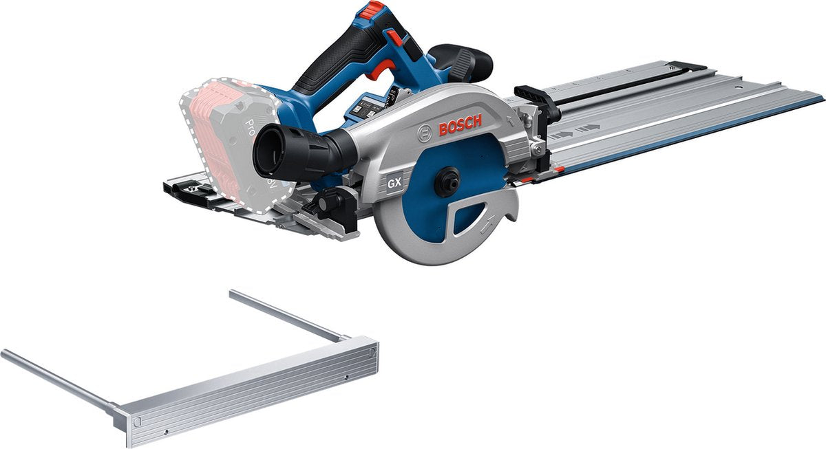 Bosch professional gks 18v-57-2 gx - cirkelzaag - exclusief accu en leider - inclusief parallelgeleider - zaagblad - fsn 440 x
