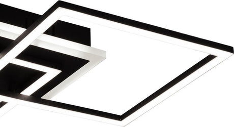 Rl live your light reality venida plafonniere - zwart - incl.1x25w led 3000lm 3000k - ip20