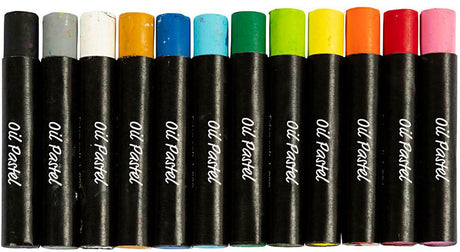 Creativ company cc oliepastels standaardkleuren 12 stuks