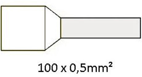 Cimco adereindhuls geïsoleerd 0,5mm2 per 100