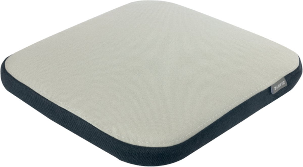 Leitz ergo actieve wiebelkussen met stoffen hoes - ergonomisch - inclusief luchtpomp - lichtgrijs