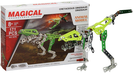 Lobbes speelgoed bv constructieset metaal dino, 171dlg.