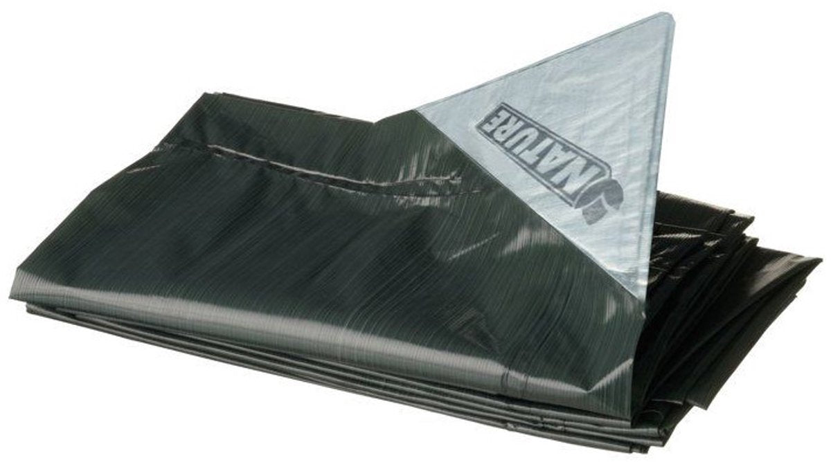Nature - afdekzeil voor hout - 1,5 x 6m - groen - 100% waterdicht