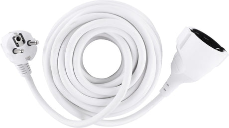 Q-link verlengsnoer - randaarde - h05vv-f - 3 x 1.5 mmâ² - wit - 10 m