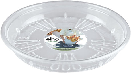 Elho uni-schotel rond 33 - schotel voor binnen buiten - ø 32.0 x h 4.2 cm - transparant