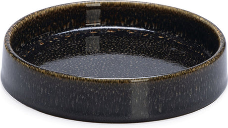 Designed by lotte eetbak jace - voerbak - drinkbak - kat - keramiek - zwart - 15 cm - 300 ml