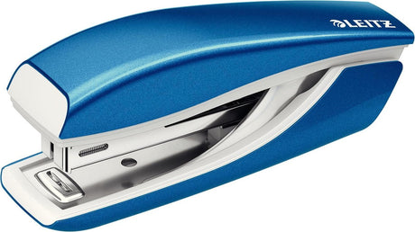 Leitz wow metalen mini nietmachine - capaciteit van 10 vel - inclusief nietjes - voor kantoor en thuiswerken - ideaal voor thuiskantoor - blauw