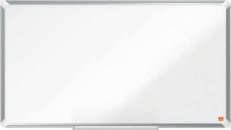Nobo premium plus widescreen magnetisch whiteboard emaille - met pennengoot - inclusief whiteboard marker - 890x500mm