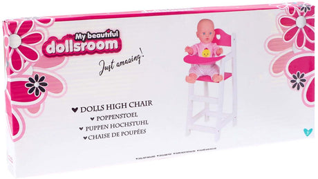 My beautif poppenstoel - poppenkamer voor poppen - wit 22 x 27 x 53 cm