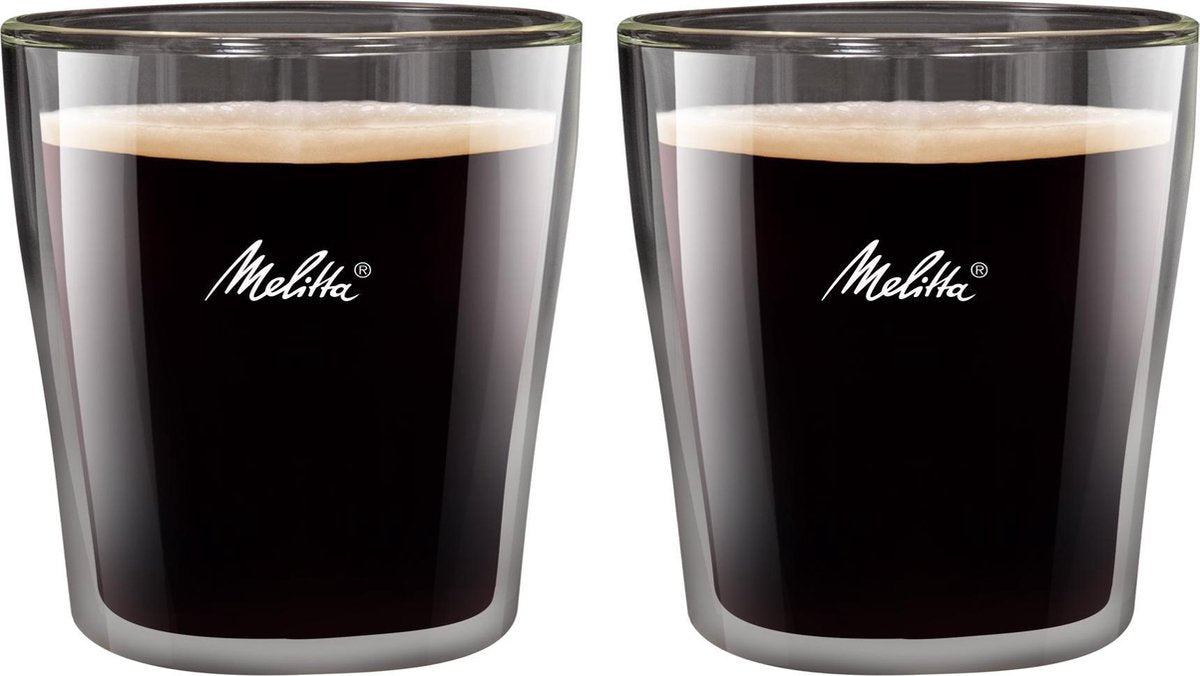Melitta dubbelwandig espresso glas (set 2 stuks)