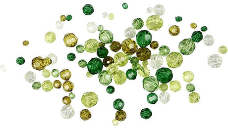 Creativ company creotime facetkralen mix groen 250 g