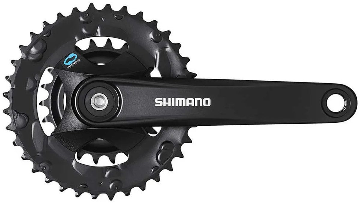 Shimano fc-m315-b2 crankstel 36-22t - 175 mm - 2x7 8-speed - vierkant - mtb - zwart