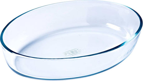 Pyrex - iconic's ovenschaal ovaal 2,2 liter - transparant - borosilicaatglas
