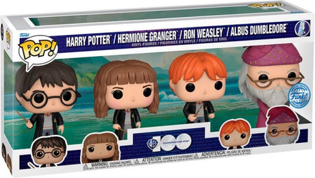 Funko pop! 4-pack harry potter hermoine ron albus dumbledore - special edition warner bros