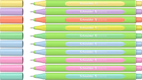 Schneider schrijfwaren schneider fineliner - line-up – lijnbreedte 0,4mm - pastel - doosje 10 stuks - s-191090