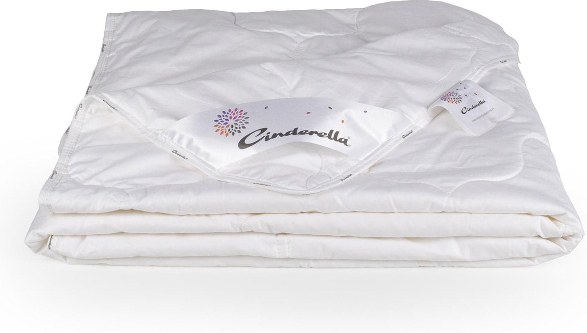 Cinderella bamboo dekbed zomer - 1 persoons - bamboo vulling - katoenen tijk - anti-allergie - 140x200 cm