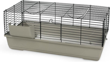 Beeztees baldo - konijnenkooi - kooi knaagdieren - mokka - 120x59x46 cm