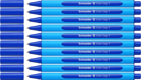 Schneider schrijfwaren schneider balpen - slider edge - penpunt f - schrijfkleur blauw - 10 stuks - s-152003-10
