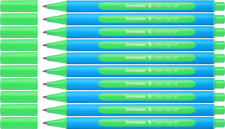 Schneider schrijfwaren schneider balpen - slider edge - m - groen - 10 stuks - s-152104-10