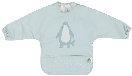 Trixie slab met mouwen - mr. shark - met opvangzakje - gerecycled polyester - vanaf 6 maanden