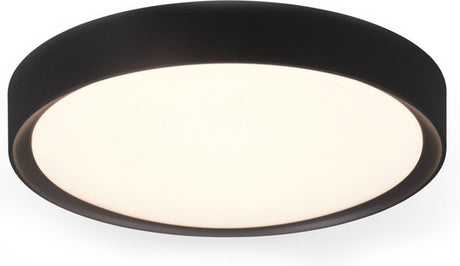 Trio clarimo - plafondlamp - zwart mat - incl. 1x smd 18w - plafondbevestiging - lichtbron niet vervangbaar - niet dimbaar - badkamerverlichting