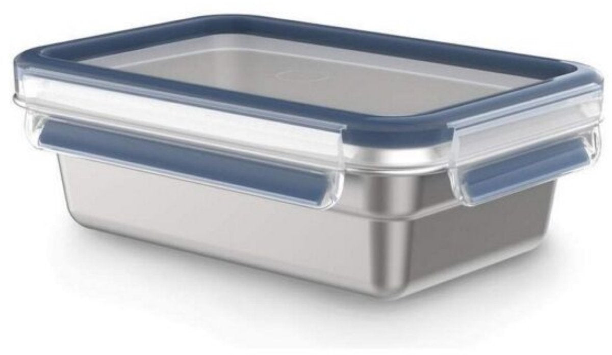 Tefal masterseal rvs - vershouddoos - 0,8l - rechthoekig - luchtdicht