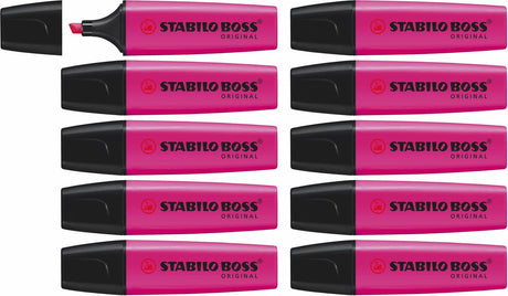 Stabilo boss original - markeerstift - hoogtse kwaliteit - lila - doos 10 stuks