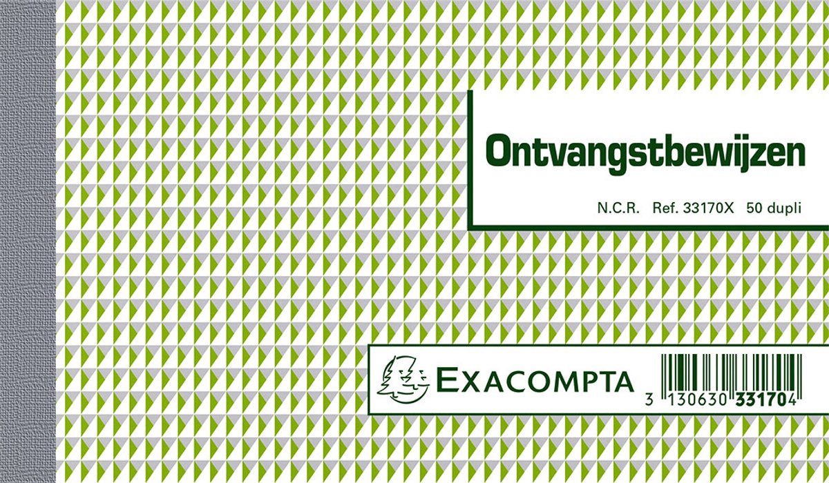 Exacompta ontvangstbewijs (kwitantieboekje) 10,5x18 dupli nl