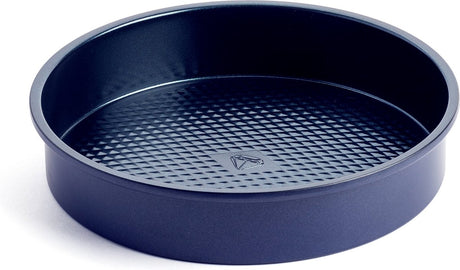 Blue diamond cakevorm 22cm - pfas-vrije antikleeflaag - keramische baklaag - ovenbestendig tot 230°c - rond - blauw
