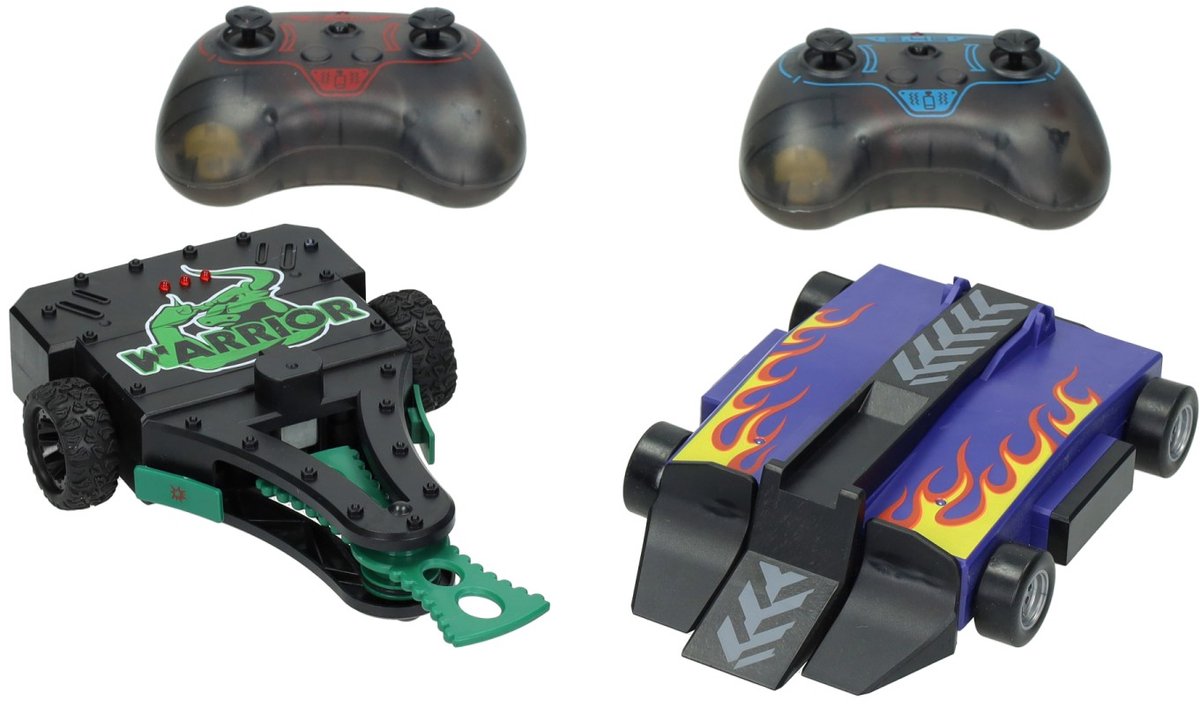 Lobbes speelgoed bv rc bestuurbare battle robots - set van 2 robots en arena