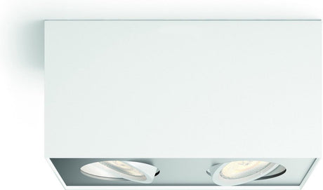 Philips led philips box opbouwspot - 2-lichts - wit
