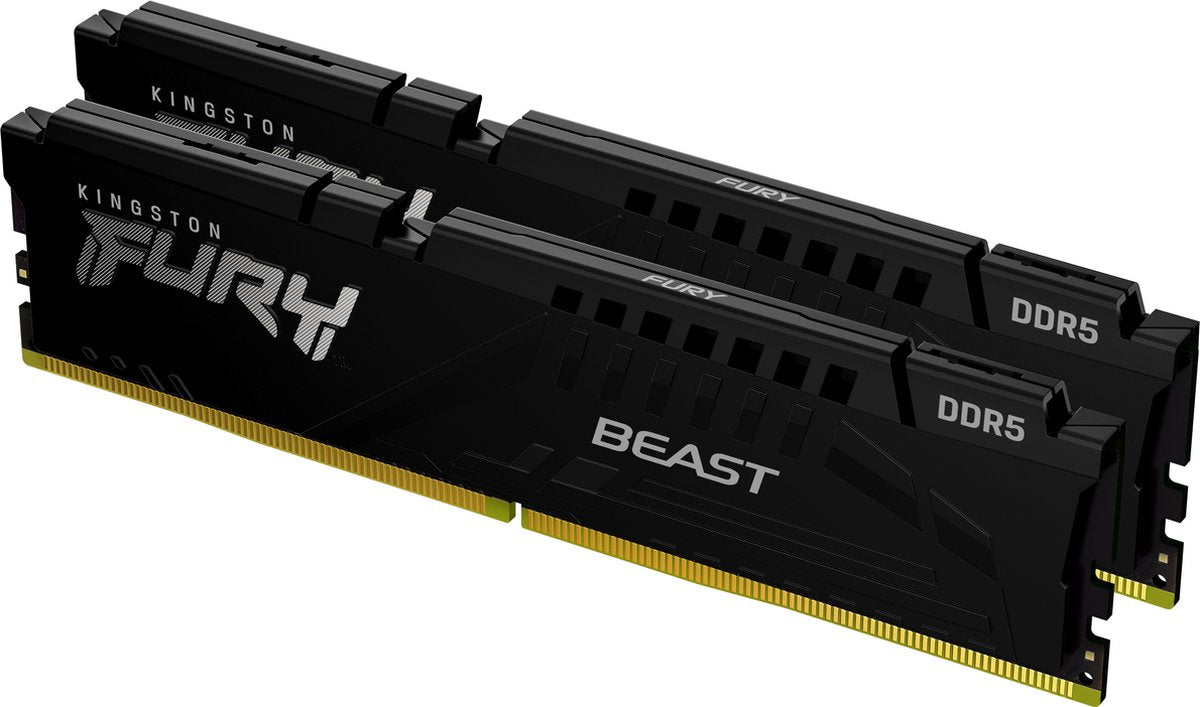 Kingston fury beast kf552c40bbk2-32 - ram-geheugen - 32gb - ddr5 - dimm - 5200mhz - 2 x 16 gb