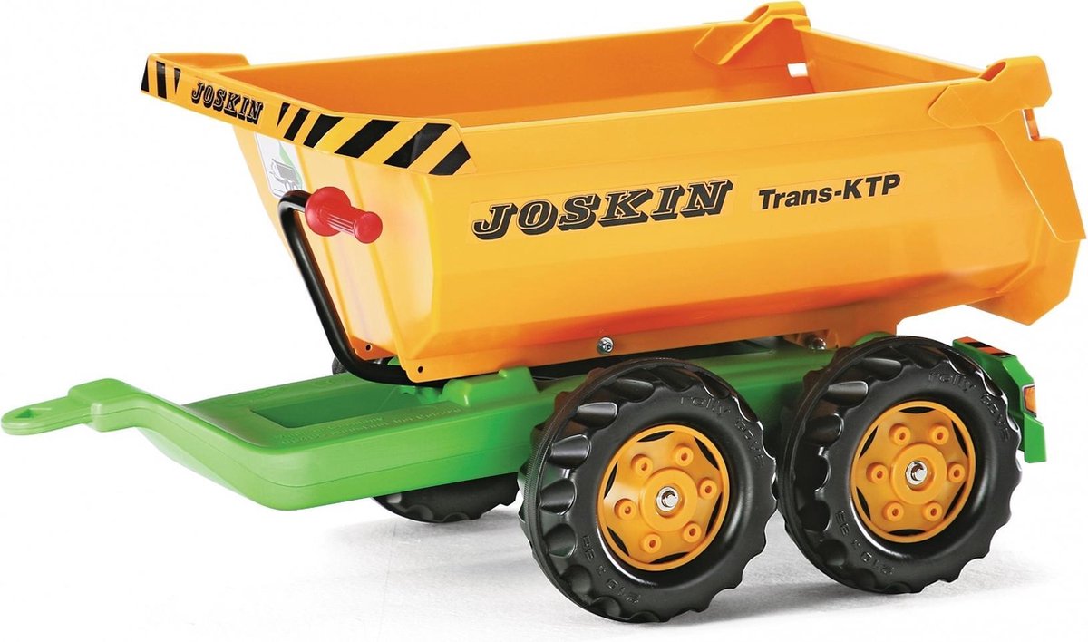 Rollo toys rolly toys joskin aanhanger - halfpipe trailer voor 3+ jaar - 89x43x44 cm