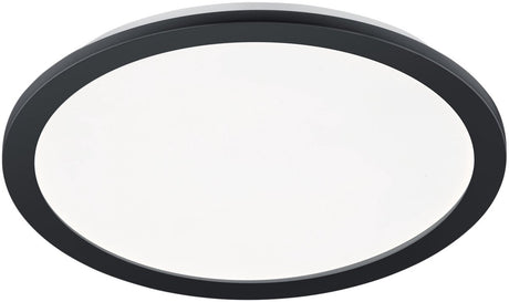 Rl live your light reality camillus - plafondlamp - badkamer - zwart - d40 cm - stappendim